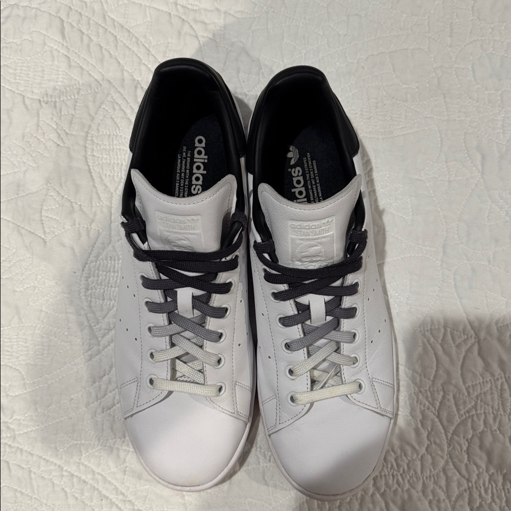 Adidas Men's Stan Smith White and Black Sneakers Mens Size 12 Great Condition - Picture 7 of 7